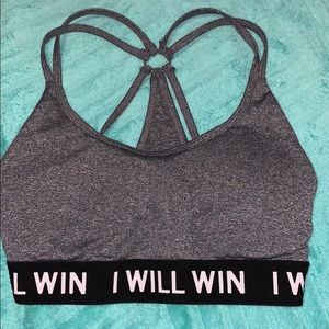 I WILL WIN sports bra